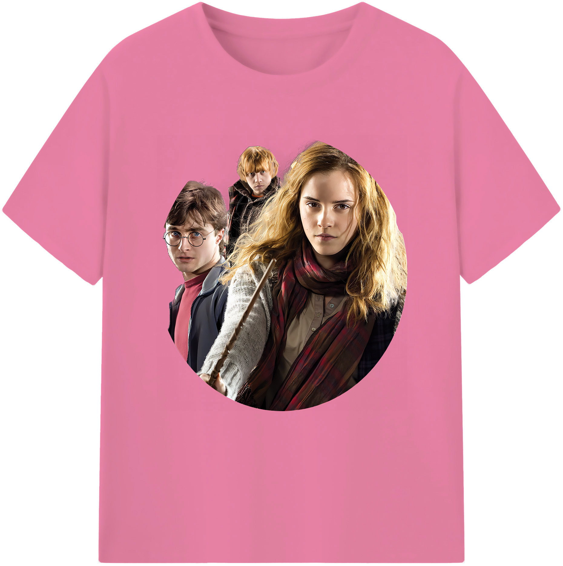 （画像用） Harry Potter ハリー・ポッターシリーズ 綿100％半袖Tシャツ（フロントプリント）